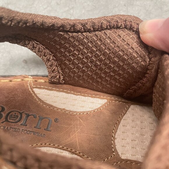 VINTAGE BORN GILA STYLE WOMEN'S SIZE 6 BROWN LEATHER STRAP COMFORT SANDALS - Picture 12 of 15